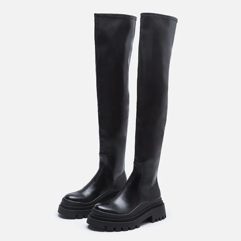 Over-the-Knee Boots Women's Autumn and Winter Thick Legs Stretch Small Knight Tall Thick Bottom Height Increasing Skinny Boots
Over-the-Knee Boots Women's Autumn and Winter Thick Legs Stretch Small Knight Tall Thick Bottom Height Increasing Skinny Boots