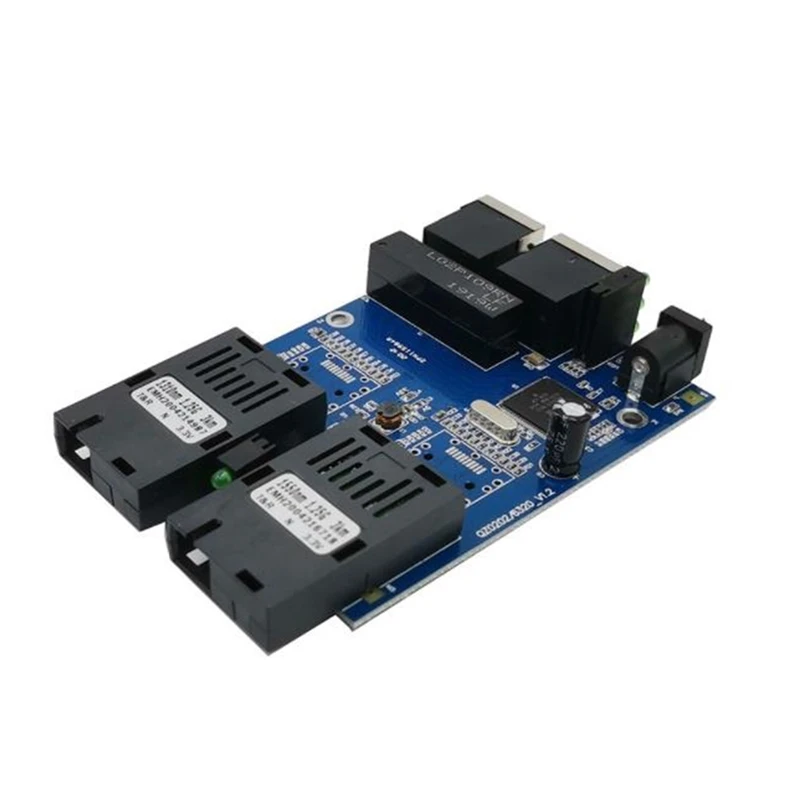 Ethernet-Волоконный коммутатор Gigabit, 2 RJ45 UTP 2 SC волоконный гигабитный волоконно-оптический преобразователь 2SC 2RJ45 Ethernet 10/100/1000M PCB 
Ethernet-Волоконный коммутатор Gigabit, 2 RJ45 UTP 2 SC волоконный гигабитный волоконно-оптический преобразователь 2SC 2RJ45 Ethernet 10/100/1000M PCB