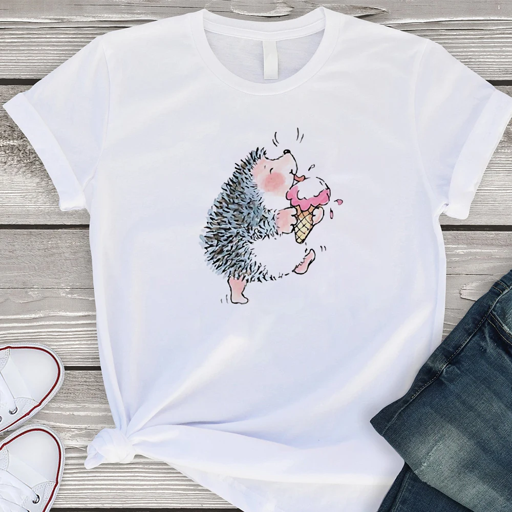 Summer T-shirt Plus Size Women Cute Hedgehog Printed Cartoon Clothing Ropa Mujer Crewneck Female Short Sleeve Tshirt
Summer T-shirt Plus Size Women Cute Hedgehog Printed Cartoon Clothing Ropa Mujer Crewneck Female Short Sleeve Tshirt