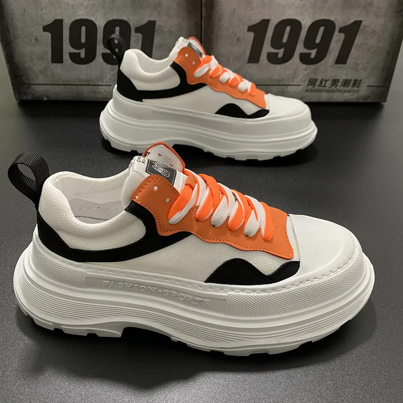 Мужские парусиновые туфли, толстая подошва, увеличенная платформа, Дизайнерские повседневные туфли с низким верхом, дышащая удобная обувь ...
Мужские парусиновые туфли, толстая подошва, увеличенная платформа, Дизайнерские повседневные туфли с низким верхом, дышащая удобная обувь ...