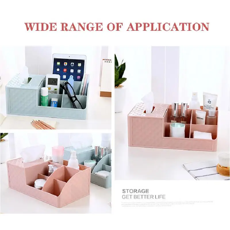 Multifunctional Plastic Cosmetic Storage Box Desk Storage Rack Tissue Box Simple Household Debris Desktop Storage
Multifunctional Plastic Cosmetic Storage Box Desk Storage Rack Tissue Box Simple Household Debris Desktop Storage