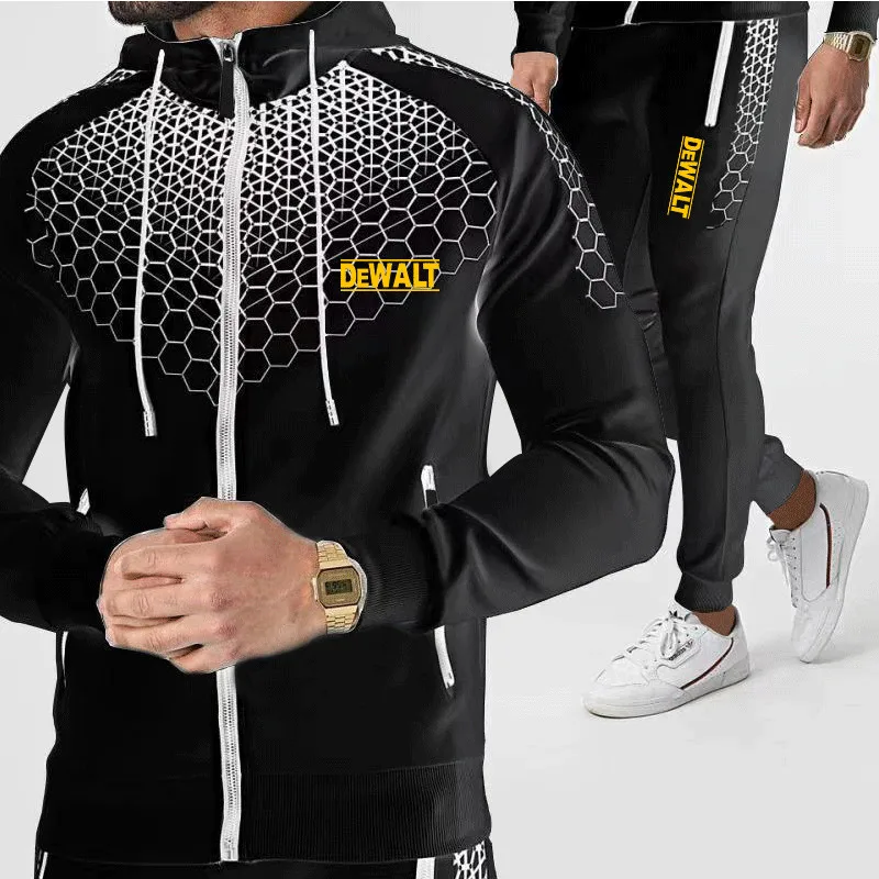 New DeWalt zippered Hoodie winter pants 2-piece fashion zipper Hoodie men's Sweatshirt sweatpants set men's jacket
New DeWalt zippered Hoodie winter pants 2-piece fashion zipper Hoodie men's Sweatshirt sweatpants set men's jacket