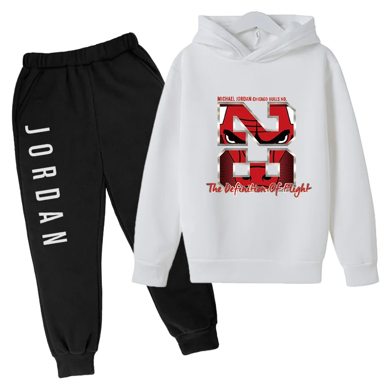 Spring and Autumn Children's Suit New Cotton Boys Basketball No. 23 Printed Hoodie + Pants Sweatshirt Two-piece Girls Clothing
Spring and Autumn Children's Suit New Cotton Boys Basketball No. 23 Printed Hoodie + Pants Sweatshirt Two-piece Girls Clothing