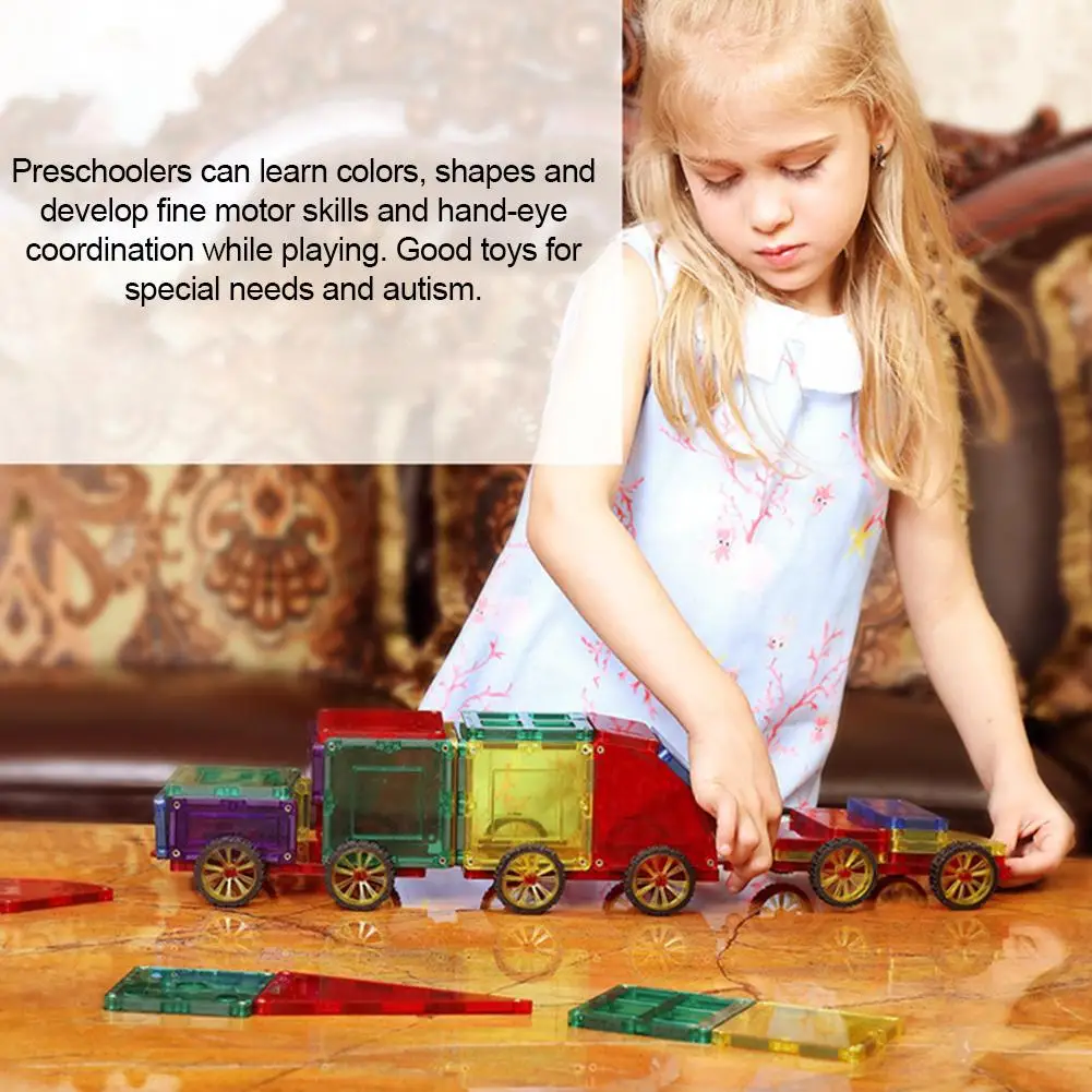 60/120PCS Magnetic Tiles Magnetic Building Blocks Constructor Games DIY Magnet Toy Educational Toys For Kids Gift
60/120PCS Magnetic Tiles Magnetic Building Blocks Constructor Games DIY Magnet Toy Educational Toys For Kids Gift