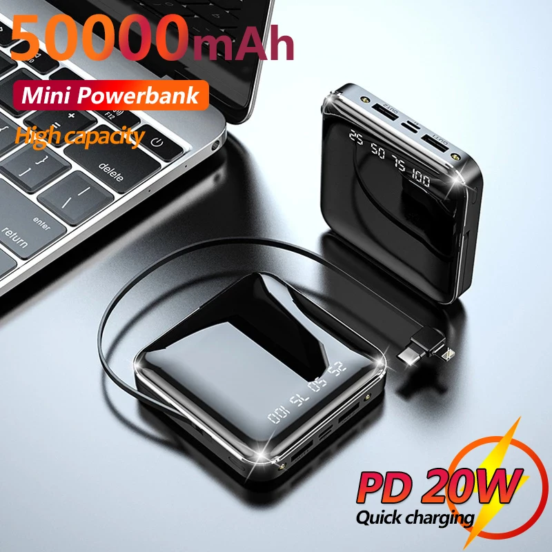Fast Charger 50000mAh Mini Power Bank Is Suitable External Battery One-way Fast Portable LCD Digital Display for IPhone Xiaomi
Fast Charger 50000mAh Mini Power Bank Is Suitable External Battery One-way Fast Portable LCD Digital Display for IPhone Xiaomi