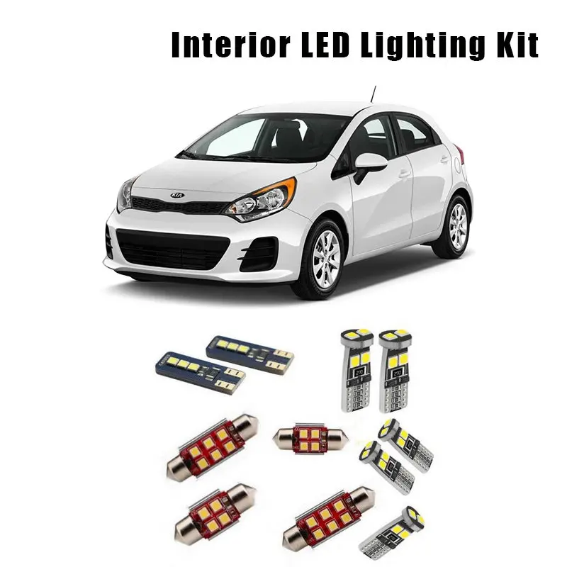 For Kia Rio 2012-2016 2017 2018 2019 10pcs White LED Light Map Dome Bulbs Interior Package Kit Trunk Cargo License Lamp No Error
For Kia Rio 2012-2016 2017 2018 2019 10pcs White LED Light Map Dome Bulbs Interior Package Kit Trunk Cargo License Lamp No Error