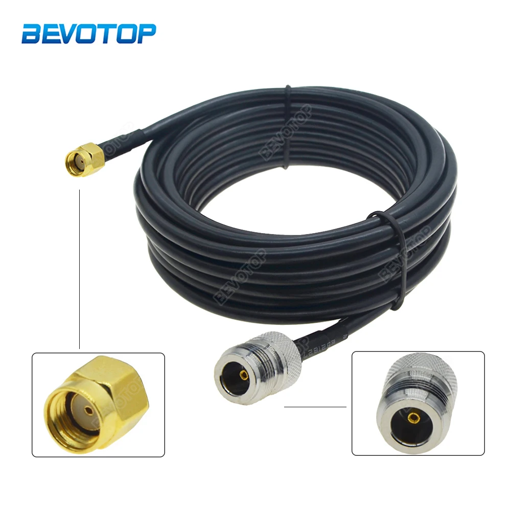 RP SMA Male to N Female Jack Connector RG58 RF Coaxial Jumper Pigtail Cable For Radio Antenna 15CM/30CM/50CM/1M/2M/3M Or 30M
RP SMA Male to N Female Jack Connector RG58 RF Coaxial Jumper Pigtail Cable For Radio Antenna 15CM/30CM/50CM/1M/2M/3M Or 30M