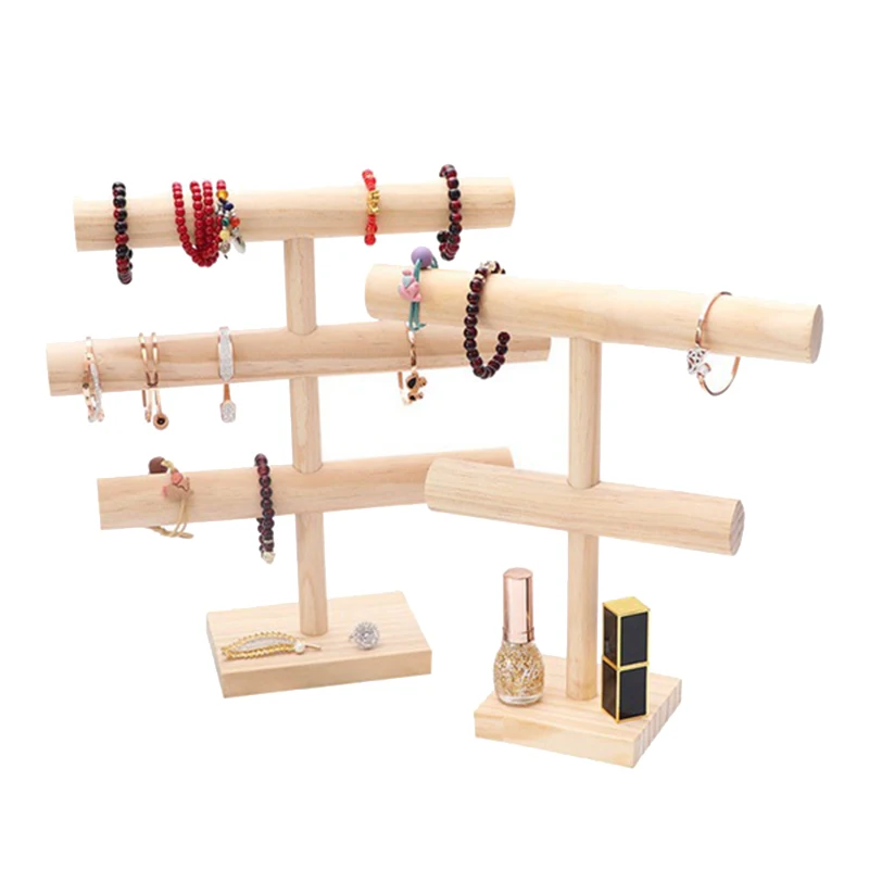 2 Pcs Bracelet Necklace Display Stand Multi-Layer Solid Wood Hanging Storage Shelf Wooden Jewelry Rack Props
2 Pcs Bracelet Necklace Display Stand Multi-Layer Solid Wood Hanging Storage Shelf Wooden Jewelry Rack Props