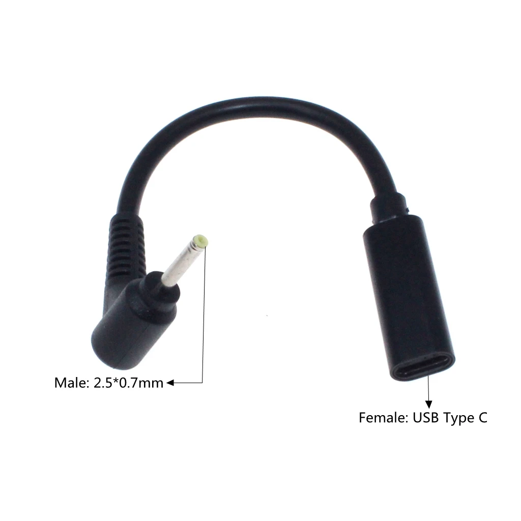 Laptop Dc Power Adapter Converter for Asus EEE PC X101 X101H X101CH USB Type C Female to 2.5*0.7mm Charger Cord Cable
Laptop Dc Power Adapter Converter for Asus EEE PC X101 X101H X101CH USB Type C Female to 2.5*0.7mm Charger Cord Cable