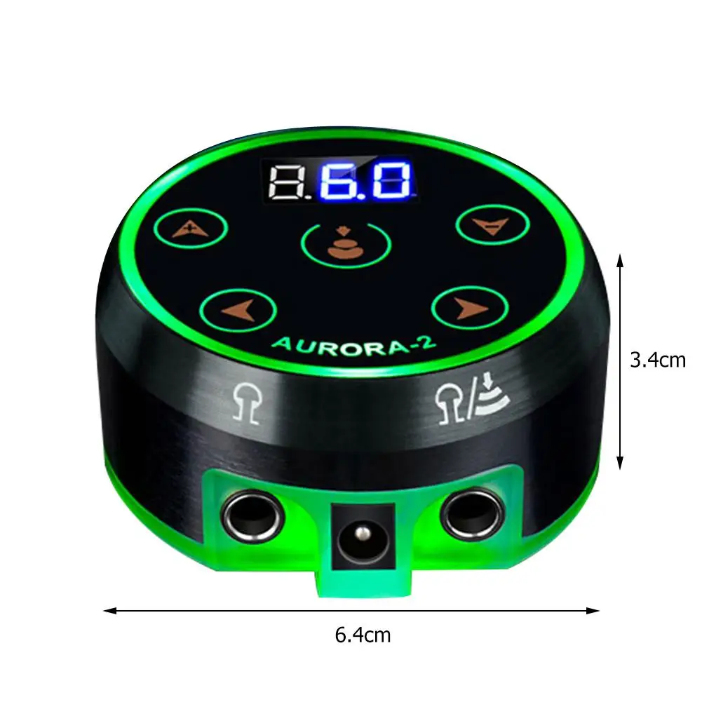 Aurora 2 Tattoo Power Supply Professional Mini LCD Tattoo Power Supply with Power Adaptor for Coil Rotary Tattoo Machines
Aurora 2 Tattoo Power Supply Professional Mini LCD Tattoo Power Supply with Power Adaptor for Coil Rotary Tattoo Machines