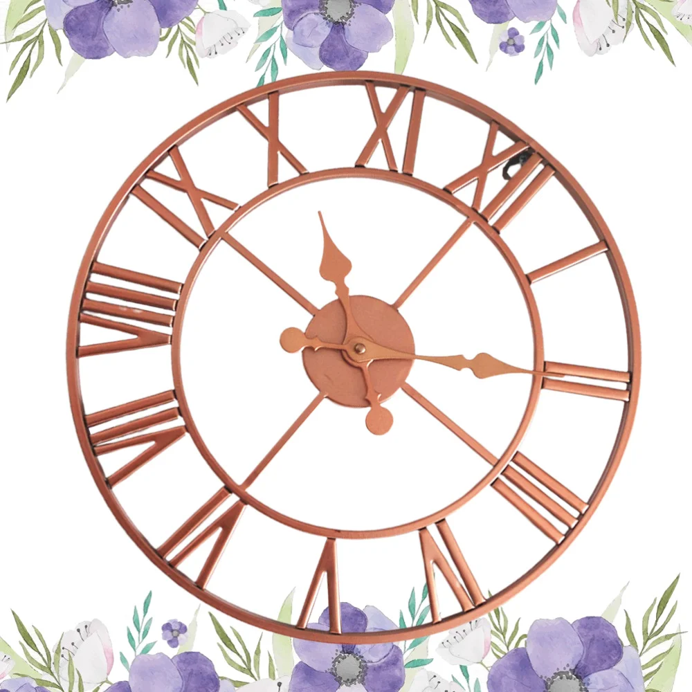 Roman Number Wall Clock Creative Iron Wall Clock Roman Wall Clock Decor Living Room Wall Clock (Black)
Roman Number Wall Clock Creative Iron Wall Clock Roman Wall Clock Decor Living Room Wall Clock (Black)