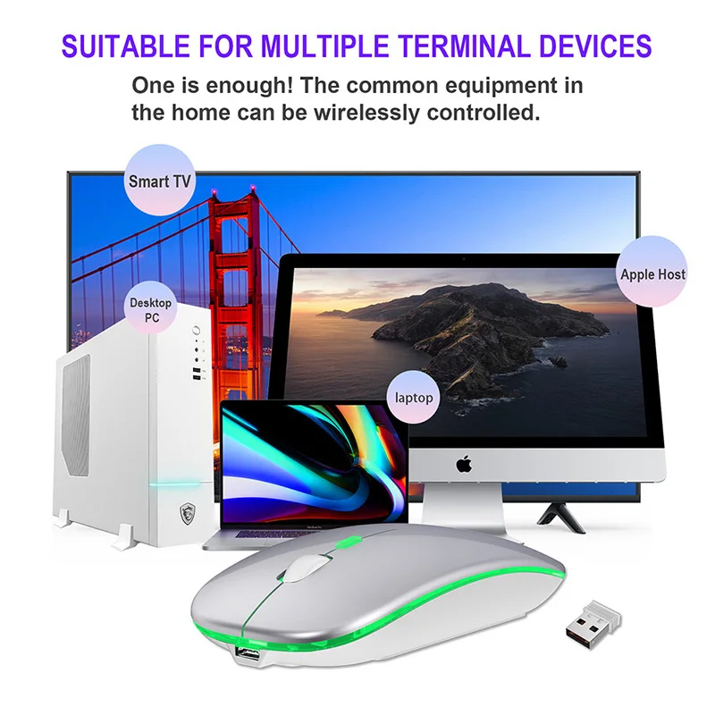 Bluetooth Mouse Rechargeable Wireless Mouse For MacBook Pro Laptop PC Computer 2021 New Arrivals
Bluetooth Mouse Rechargeable Wireless Mouse For MacBook Pro Laptop PC Computer 2021 New Arrivals