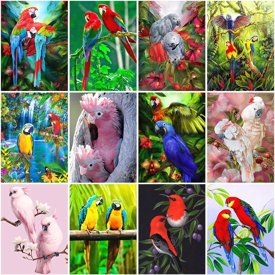 Full Square Diamond Painting Parrot Animals Bird Mosaic Diamond Embroidery Scenery Cross Stitch Home Decoration New Year Gift
Full Square Diamond Painting Parrot Animals Bird Mosaic Diamond Embroidery Scenery Cross Stitch Home Decoration New Year Gift