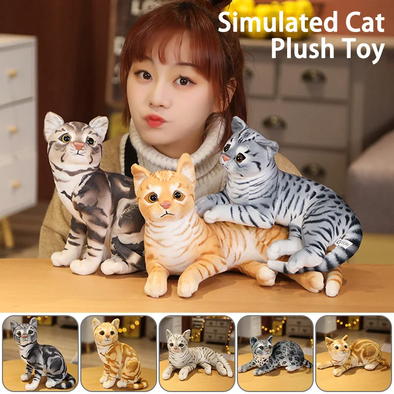 Simulation Cat Plush Toy Realistic Animal Shape Sitting/Standing Posture Cute Pet Ornament Children Mini Throw Pillow Home Decor
Simulation Cat Plush Toy Realistic Animal Shape Sitting/Standing Posture Cute Pet Ornament Children Mini Throw Pillow Home Decor