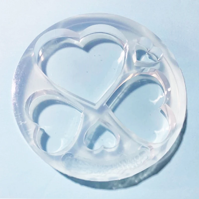 DIY Crafts Crystal Epoxy Resin Mold Love Heart Five-pointed Star Moon Shape Keychain Pendant Casting Silicone Mould
DIY Crafts Crystal Epoxy Resin Mold Love Heart Five-pointed Star Moon Shape Keychain Pendant Casting Silicone Mould