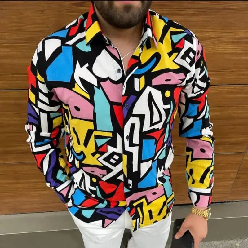 Fashion Men Shirts Autumn Casual Top Slim Long Sleeve Print Shirt Spring Men's Shirt Plus Size Men Clothing Camisas Para Hombre
Fashion Men Shirts Autumn Casual Top Slim Long Sleeve Print Shirt Spring Men's Shirt Plus Size Men Clothing Camisas Para Hombre