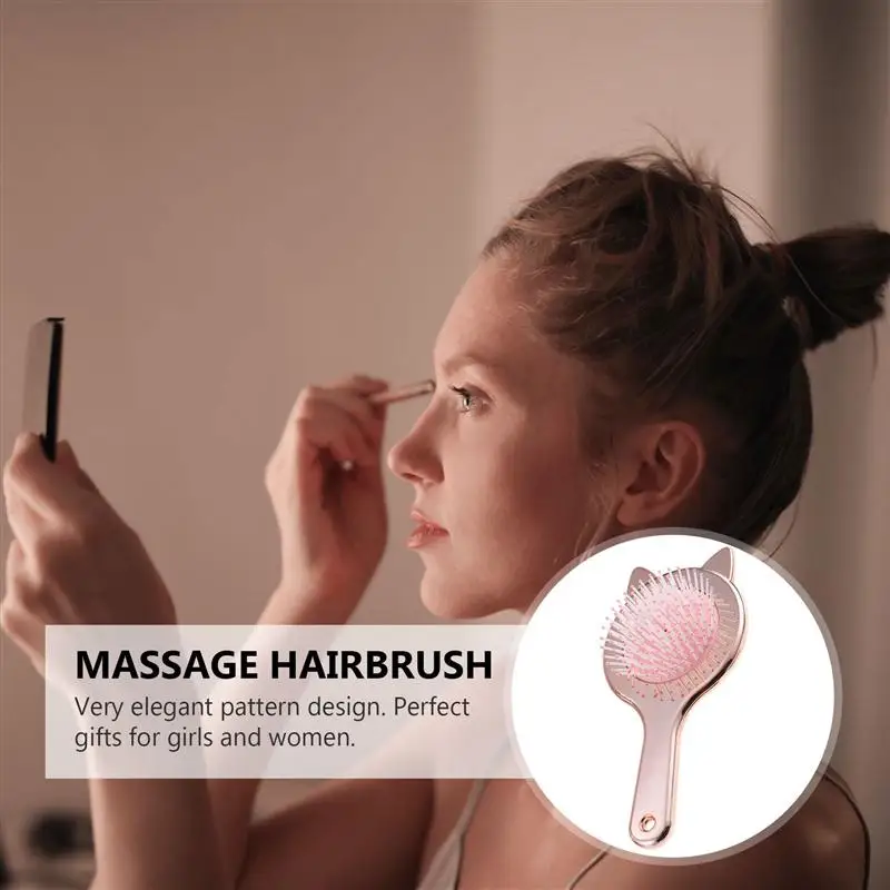 1pc Air Cushion Hair Comb Hair Brush Creative Cat Ears Detangler Hair Brush Scalp Comb Portable Air Cushion Comb
1pc Air Cushion Hair Comb Hair Brush Creative Cat Ears Detangler Hair Brush Scalp Comb Portable Air Cushion Comb