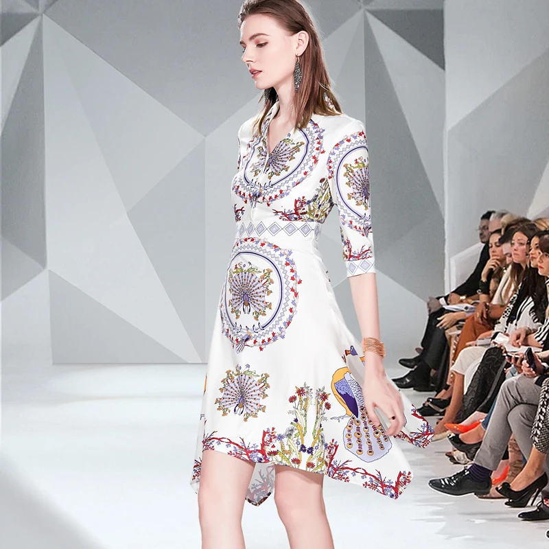 2019 Summer Dress Party Night Three Quarter Knee-Length Empire Dress Elegant Summer V-Neck Office Lady Loose Print Casual Dress 
2019 Summer Dress Party Night Three Quarter Knee-Length Empire Dress Elegant Summer V-Neck Office Lady Loose Print Casual Dress