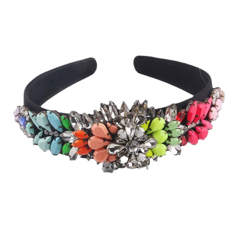 New Fashion Baroque Diamond Headband Colored Gemstone Headband Ladies Prom Hair Accessories Fashion Accessories
New Fashion Baroque Diamond Headband Colored Gemstone Headband Ladies Prom Hair Accessories Fashion Accessories