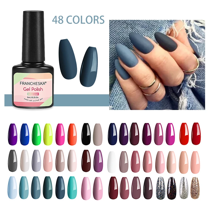 8ML Gel Nail Polish Base Top Coat Semi Permanent Soak Off UV Gel Varnish Nails Polish Glitter Gel Nail Art Decoration TSLM1
8ML Gel Nail Polish Base Top Coat Semi Permanent Soak Off UV Gel Varnish Nails Polish Glitter Gel Nail Art Decoration TSLM1