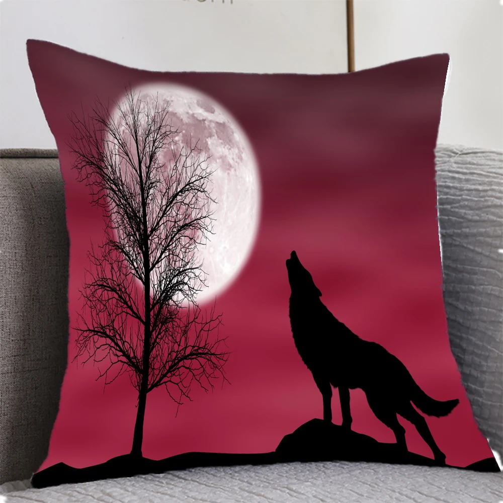 Beautiful Animal Pillowcase Lion Wolf Moon Howling Living Room Bedroom Decoration Cushion Cover Polyester Rest Pillow
Beautiful Animal Pillowcase Lion Wolf Moon Howling Living Room Bedroom Decoration Cushion Cover Polyester Rest Pillow