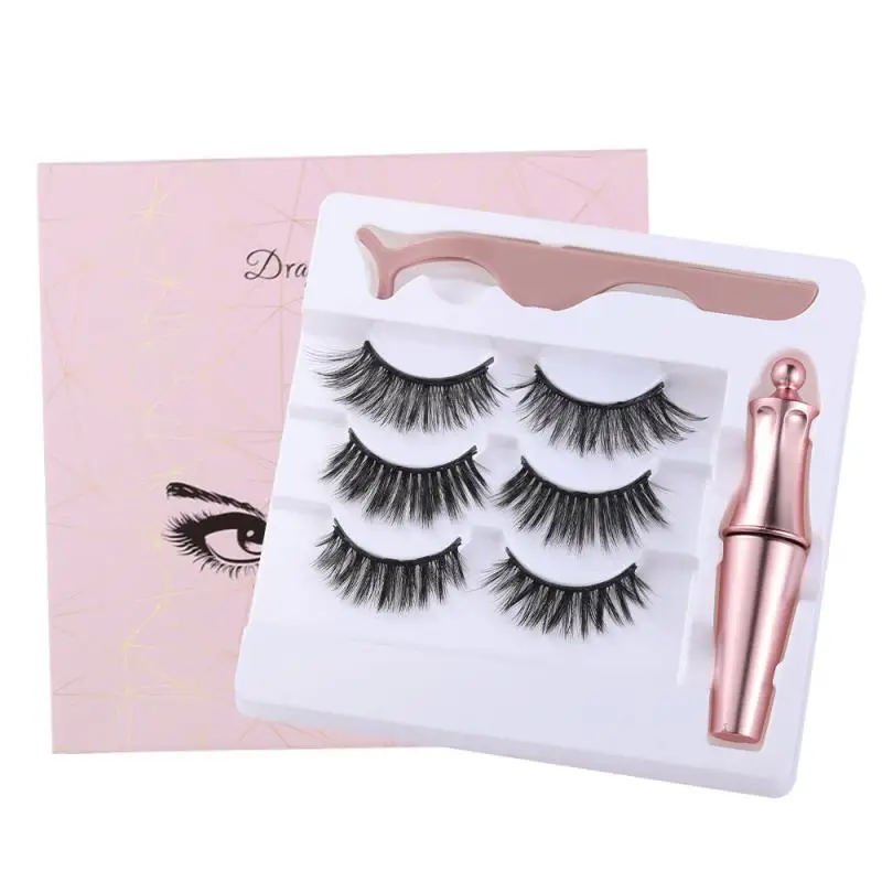 False Eyelashes SET Three Pairs Of 3D Magnetic Eyeliner Liquid False Eyelashes Set Magnet Eyelashes Makeup Tools 
False Eyelashes SET Three Pairs Of 3D Magnetic Eyeliner Liquid False Eyelashes Set Magnet Eyelashes Makeup Tools