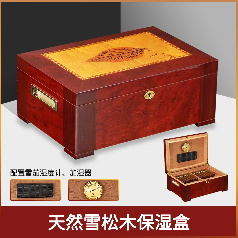 Cuba Cedar Wood Cohiba Humidor Large Capacity Cigar Case With Tray Fit 100 CTS Cigars 
Cuba Cedar Wood Cohiba Humidor Large Capacity Cigar Case With Tray Fit 100 CTS Cigars