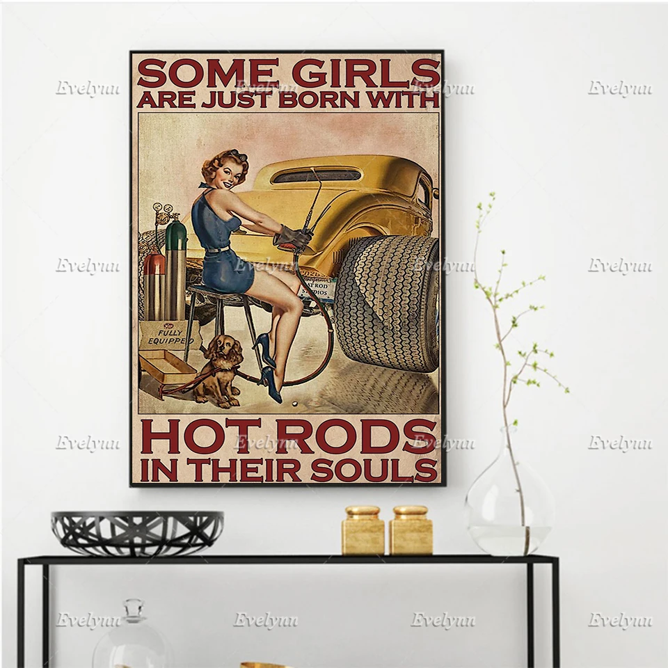Hot Rod Girl Auto Racing Racer Poster Some Girls Are Just Born With In Their Souls Wall Art Home Decor Canvas Floating Frame
Hot Rod Girl Auto Racing Racer Poster Some Girls Are Just Born With In Their Souls Wall Art Home Decor Canvas Floating Frame
