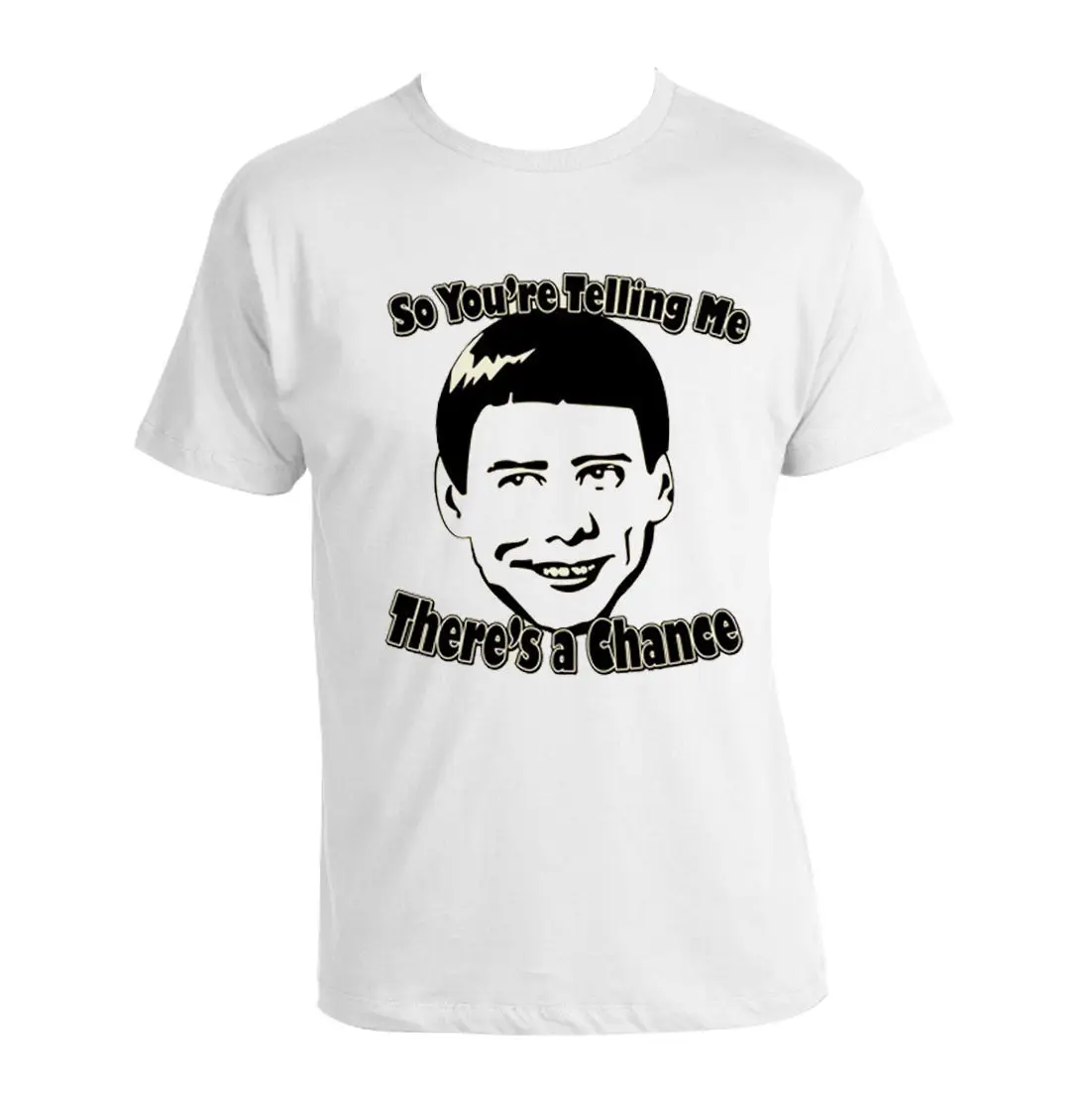 Dumb and Dumber T-shirt So you're telling me there's a chance Unisex Jim Carrey Cotton Casual Shirts White Top
Dumb and Dumber T-shirt So you're telling me there's a chance Unisex Jim Carrey Cotton Casual Shirts White Top
