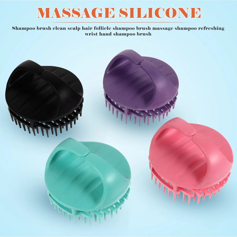 4pcs Practical Head Scrubbers Hair Shampoo Brushes Hair Scalp Brushes
4pcs Practical Head Scrubbers Hair Shampoo Brushes Hair Scalp Brushes