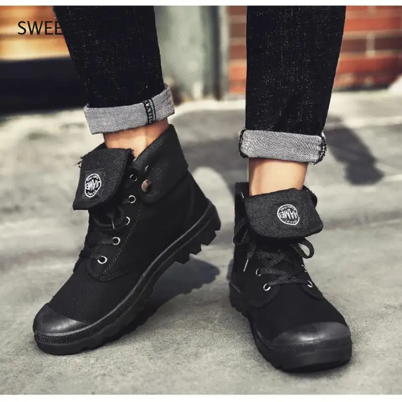 2021 Men's Military Boots Outdoor Fashion Canvas High-Top Shoes Casual Shoes Ankle Boots Black Chelsea Boots
2021 Men's Military Boots Outdoor Fashion Canvas High-Top Shoes Casual Shoes Ankle Boots Black Chelsea Boots