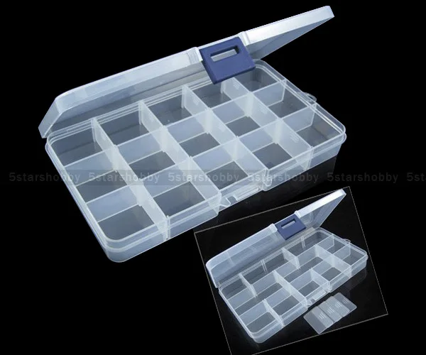 15 Cells Compartment Plastic Storage Box Case for Screws Nail Tips Tiny Stuff Container
15 Cells Compartment Plastic Storage Box Case for Screws Nail Tips Tiny Stuff Container