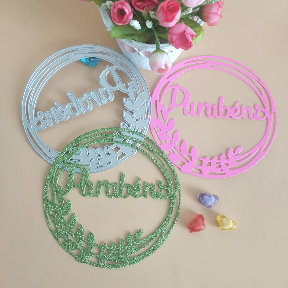 New Round Spanish Happy Birthday Round cutting dies DIY scrapbook, embossed card making, photo album decoration, handmade craft
New Round Spanish Happy Birthday Round cutting dies DIY scrapbook, embossed card making, photo album decoration, handmade craft