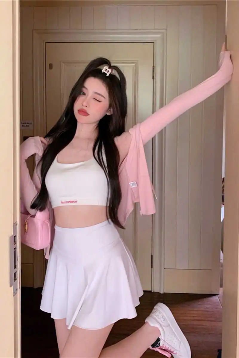 Skirts Two Piece Crop Women Sexy 2021 Top And Skirt Set Blue Gothic Harajuku Korean women new style Cute mori girl clothes
Skirts Two Piece Crop Women Sexy 2021 Top And Skirt Set Blue Gothic Harajuku Korean women new style Cute mori girl clothes