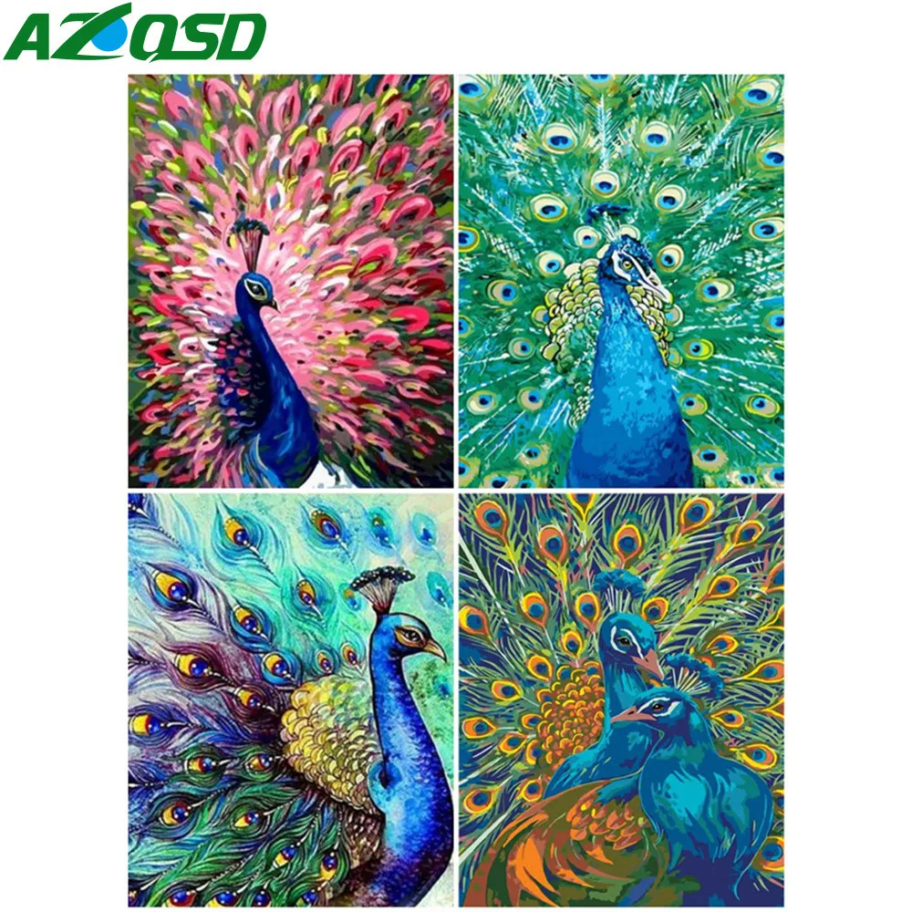 AZQSD DIY Coloring By Number Peacock Animal Acrylic Modern Wall Art Oil Painting By Numbers On Canvas Unique Gifts
AZQSD DIY Coloring By Number Peacock Animal Acrylic Modern Wall Art Oil Painting By Numbers On Canvas Unique Gifts