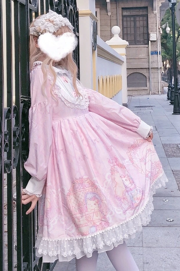 Women Kawaii Lolita cosplay sweet original design Lolita Cat Manor Peter Pan collar op long-sleeve dress kawaii girl princess
Women Kawaii Lolita cosplay sweet original design Lolita Cat Manor Peter Pan collar op long-sleeve dress kawaii girl princess