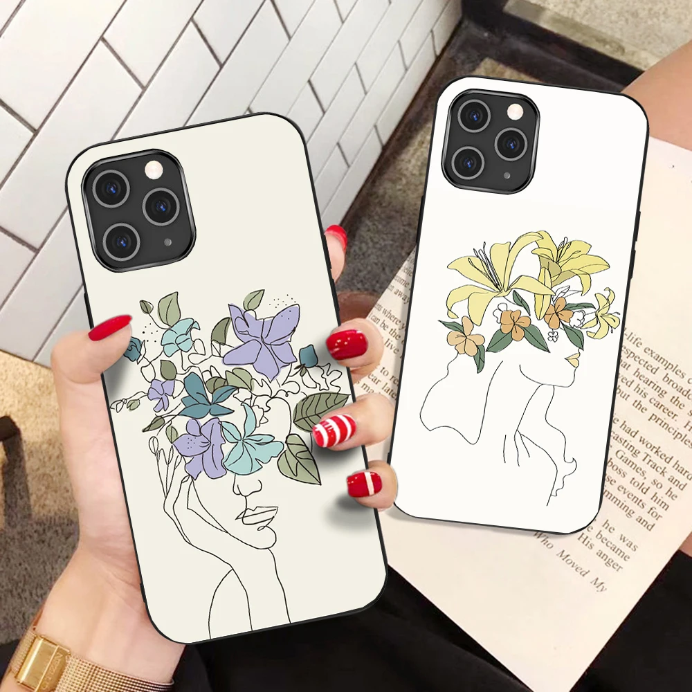 Line Art Sketch Flower Girl Case for IPhone 11 12 Pro Max XS Max XR X 13 12 Mini 7 8 6 6s Plus SE 2020 Bumper Shockproof Cover
Line Art Sketch Flower Girl Case for IPhone 11 12 Pro Max XS Max XR X 13 12 Mini 7 8 6 6s Plus SE 2020 Bumper Shockproof Cover