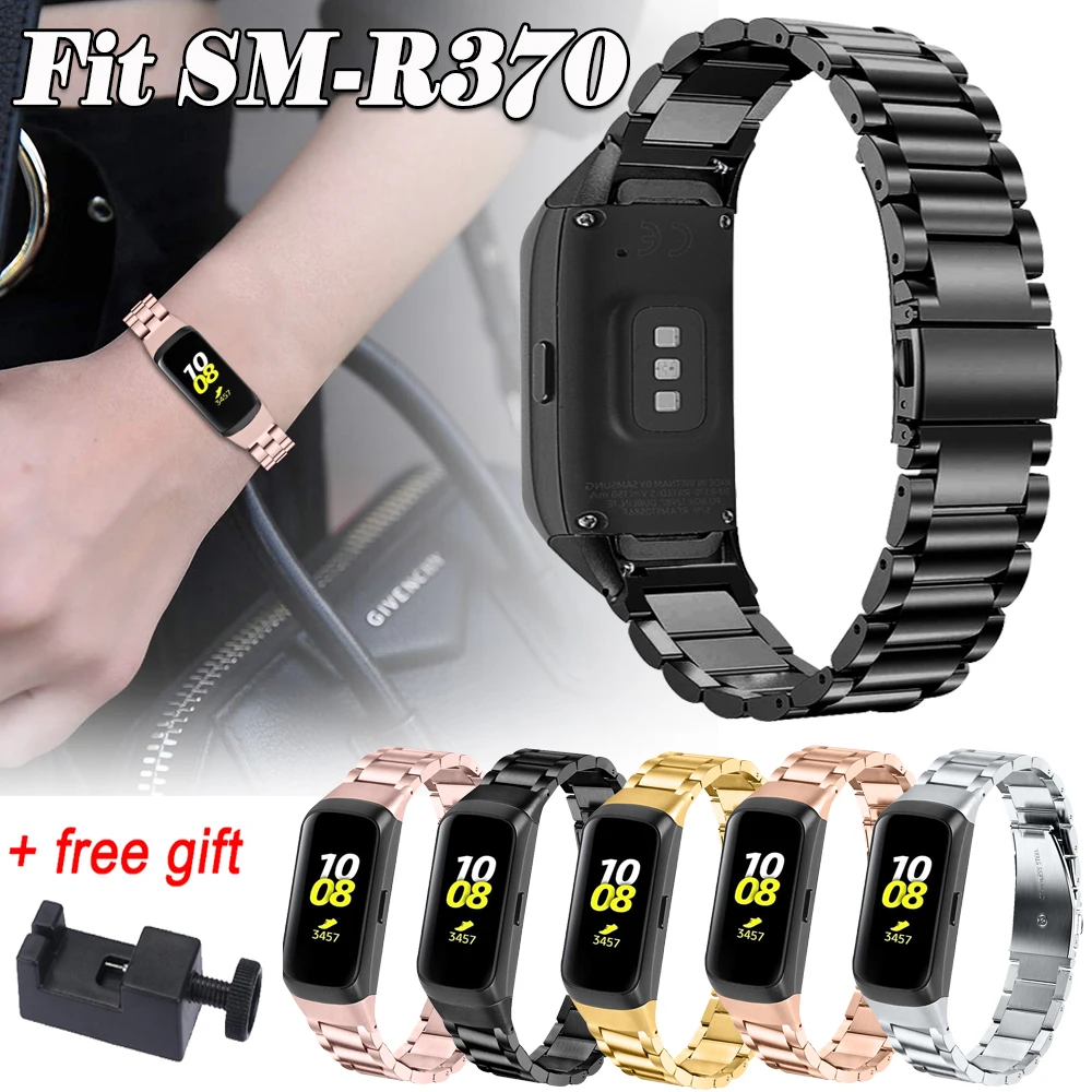 Ремешок из нержавеющей стали для Samsung Galaxy Fit SM-R370, сменный металлический браслет для часов с инструментом для разборки
Ремешок из нержавеющей стали для Samsung Galaxy Fit SM-R370, сменный металлический браслет для часов с инструментом для разборки