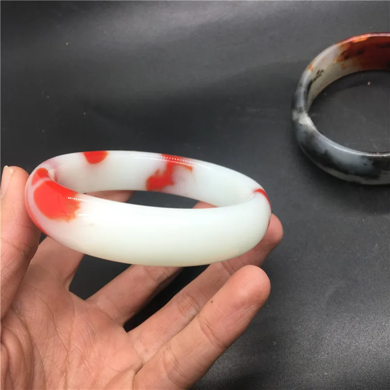 Natural Colorful Jade Hand-carved Wide Band Bracelet Fashion Boutique Jewelry Men and Women Chicken Blood Red Bracelet
Natural Colorful Jade Hand-carved Wide Band Bracelet Fashion Boutique Jewelry Men and Women Chicken Blood Red Bracelet
