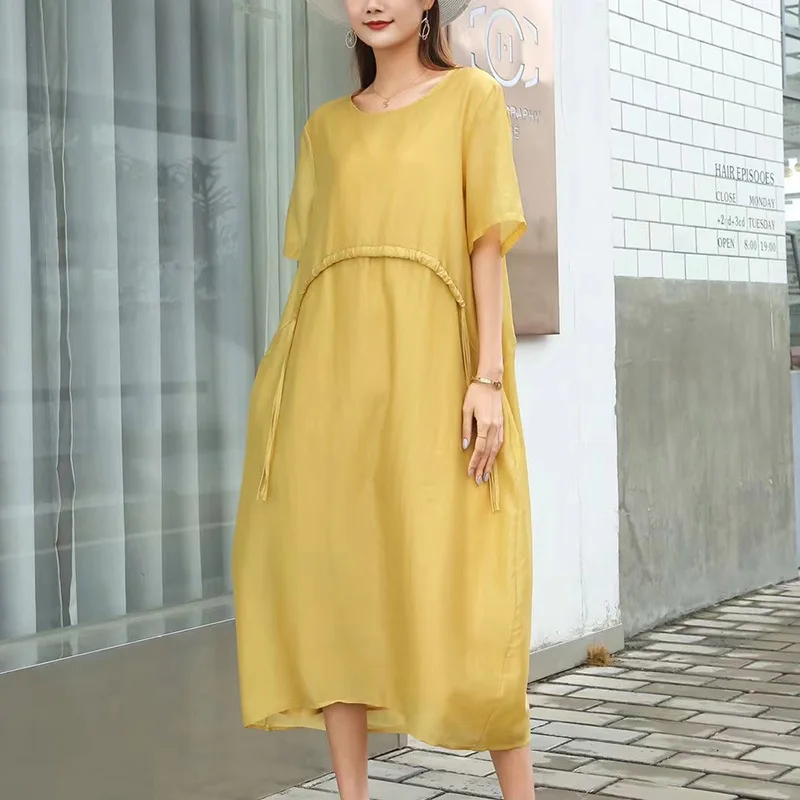 Chiffon Beach White Summer Dress For Woman Plus Size 2021 Short Sleeve Shirring Waist Loose Bohemian Solid Party Dresses
Chiffon Beach White Summer Dress For Woman Plus Size 2021 Short Sleeve Shirring Waist Loose Bohemian Solid Party Dresses
