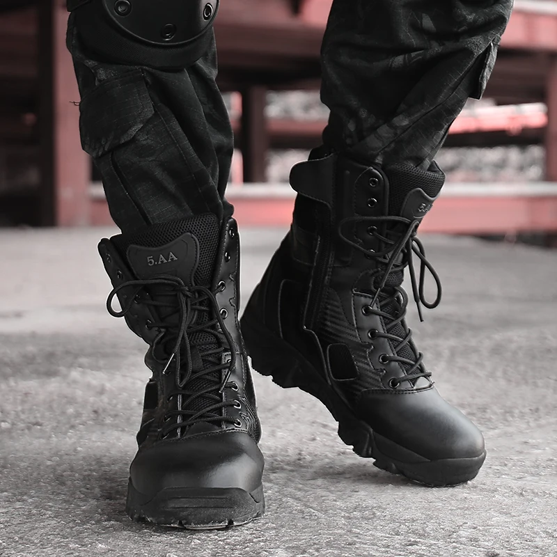 Breathable Men's High Top Army Tactical Boots Non-slip Hunting Shoes For Men Waterproof Outdoor Hiking Sneaker Desert Boots Male
Breathable Men's High Top Army Tactical Boots Non-slip Hunting Shoes For Men Waterproof Outdoor Hiking Sneaker Desert Boots Male