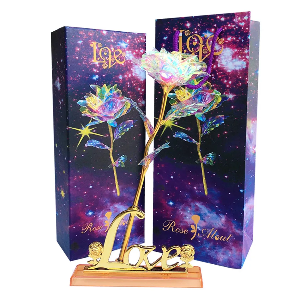 Exquisite Lasts Forever Love Rose Flowers 24K Foil Gold Mother Valentine Day Bright Gold with Lamp for Creative Gift
Exquisite Lasts Forever Love Rose Flowers 24K Foil Gold Mother Valentine Day Bright Gold with Lamp for Creative Gift