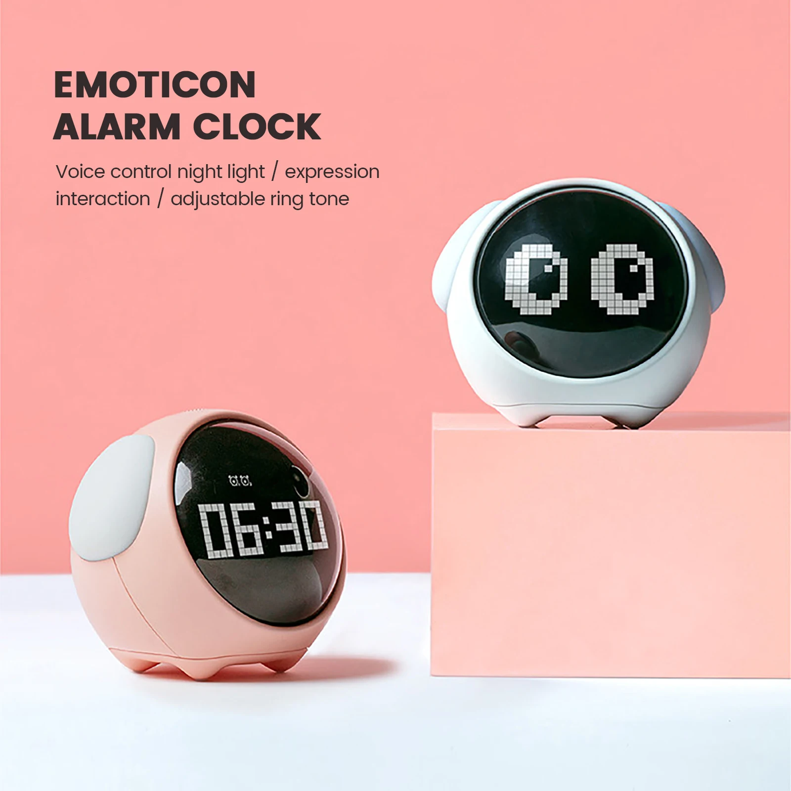 Cute Night Light Alarm Clock Multifunctional Bedside Voice Control Night Light Snooze Chargeable Child Alarm Clock Home Decor
Cute Night Light Alarm Clock Multifunctional Bedside Voice Control Night Light Snooze Chargeable Child Alarm Clock Home Decor