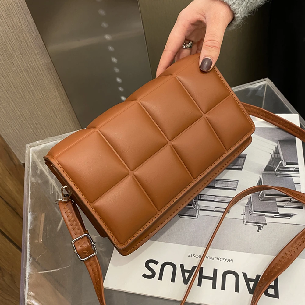 Fashion Lattice Pattern Messenger Bag Women PU Leather Small Square Flap Solid Casual Travel Shoulder Handbag
Fashion Lattice Pattern Messenger Bag Women PU Leather Small Square Flap Solid Casual Travel Shoulder Handbag