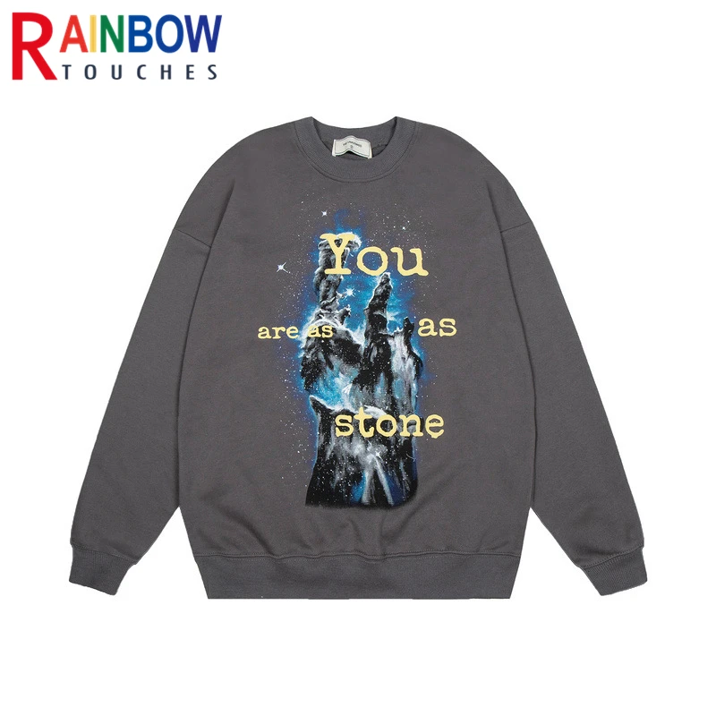 Rainbowtouches Long Sleeve T-shirt Men Hip Hop Loose Dark Style Print Sweater High Street Letter Graffiti Top Unisex Fashionable
Rainbowtouches Long Sleeve T-shirt Men Hip Hop Loose Dark Style Print Sweater High Street Letter Graffiti Top Unisex Fashionable