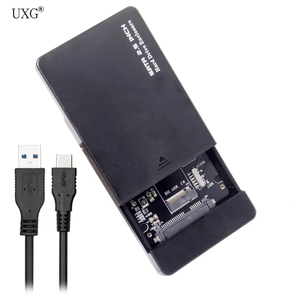 Комбинированный корпус M.2 NGFF B-key и mSATA SSD в USB Type-C, с переключателем 
Комбинированный корпус M.2 NGFF B-key и mSATA SSD в USB Type-C, с переключателем