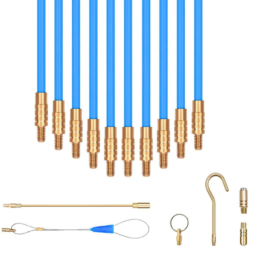 10pcs 33cm Pull Push Wire Coaxial with Hook Portable Accessories Fish Tape For Installing Flexible Fiberglass Running Cable
10pcs 33cm Pull Push Wire Coaxial with Hook Portable Accessories Fish Tape For Installing Flexible Fiberglass Running Cable