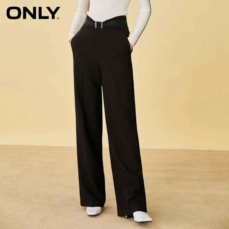 ONLY spring new commuter style wide leg pants straight tube slim suit casual pants women | 121314050
ONLY spring new commuter style wide leg pants straight tube slim suit casual pants women | 121314050