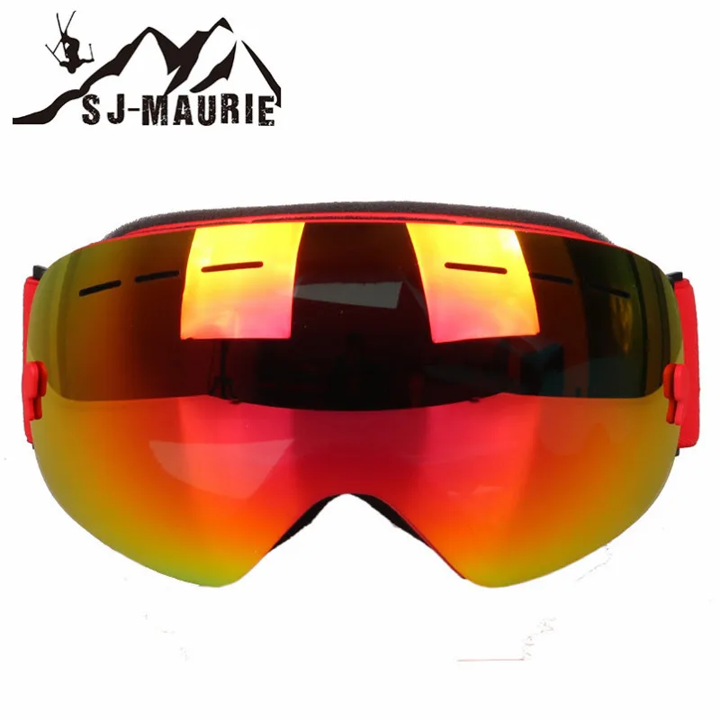 SJ Maurie 1 комплект лыжные очки двухслойные UV400 анти туман большая Лыжная маска для