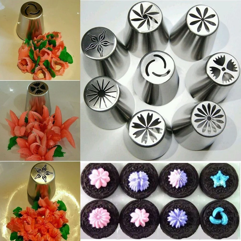10-Piece Set Russian Nozzle Leaves Pastry Nozzle Molding cupcake Cake Decorating Pastry Tube
10-Piece Set Russian Nozzle Leaves Pastry Nozzle Molding cupcake Cake Decorating Pastry Tube